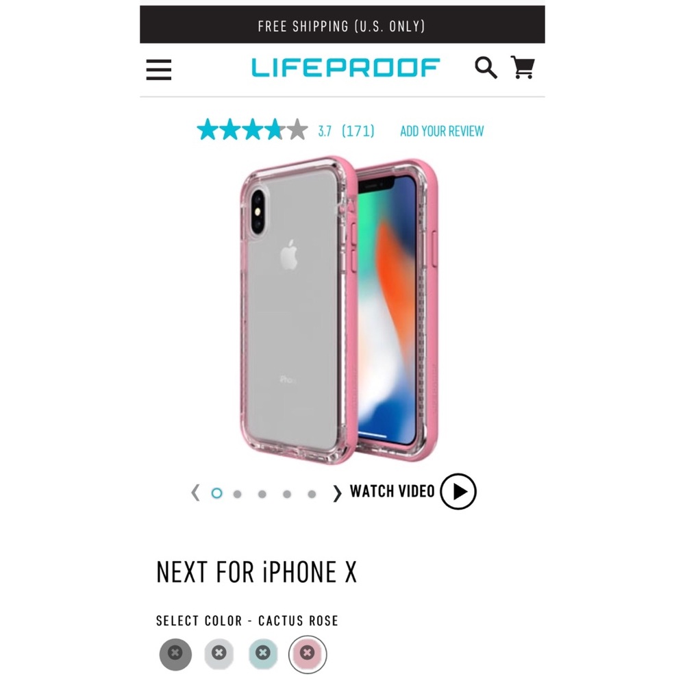 iPhone X Lifeproof NEXT case